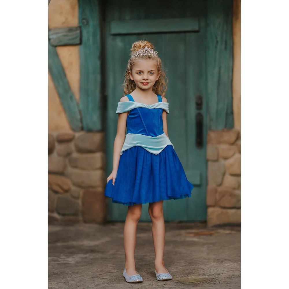 Only Little Once Girls Disney Sleeping Beauty Princess Aurora Dress Blue Sz 6